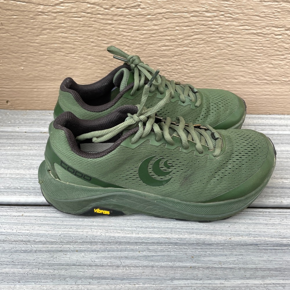 Topo Athletic Men's Size 7 Wide Ultraventure 3 Forest Green  Trail Running Shoes